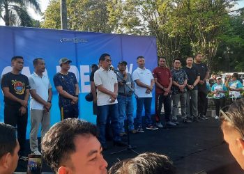 Kapolres Bitung Ikuti Car Free Day dan Jalan Sehat,