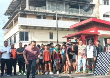 Kapolres Bitung Resmi Buka Lomba Lari “Run Fast 100 Meter” dalam Semangat Car Free Day