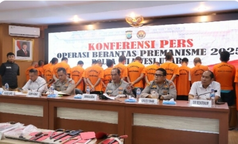 18 Hari Operasi Berantas Premanisme, Polda Sulut dan Jajaran Ungkap 189 Kasus dan Amankan 63 Tersangka