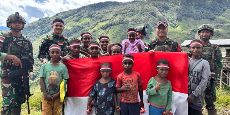 Tanamkan Semangat Pancasila, Satgas Pamtas Yonif 715/Motuliato Gelar Lomba Peringati Hari Lahir Pancasila
