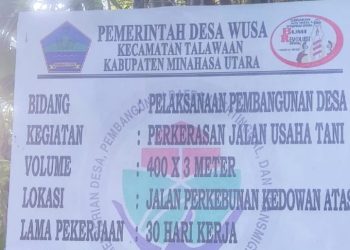 Dugaan Penyimpangan Dana Desa Pembuatan Jalan Tani di Desa Wusa Tenaga Kerja Luar dan Pengelolaan oleh Hukum Tua.