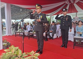 Polres Bitung Gelar Upacara Peringatan Hari Bhayangkara ke-79 dengan Khidmat.