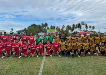 TNI-Polri Kompak di Lapangan Hijau: Kodim 1313 dan Polres Pohuwato Gelar Laga Persahabatan