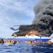 KM Barcelona V Terbakar di Perairan Talise, Ratusan Penumpang Terpaksa Lompat ke Laut