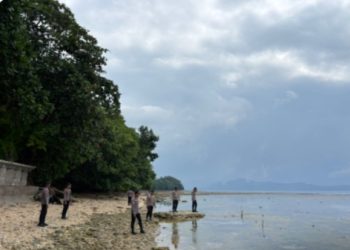 Personel Brimob Polda Sulut Gelar Patroli SAR di Talaud dan Imbau Warga Waspada Potensi Tsunami