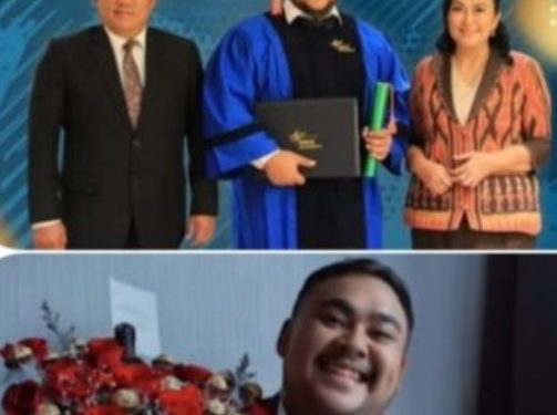 Gubernur Sulawesi Utara Bangga, Putra Tercinta Fighter Aprilian Lumbaa Raih Gelar Sarjana Ekonomi