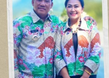 Batik TIFF Sulut: Pesona Gunung Lokon & Danau Linow Tersulam Anggun Karya Ibu Anik Wandriani