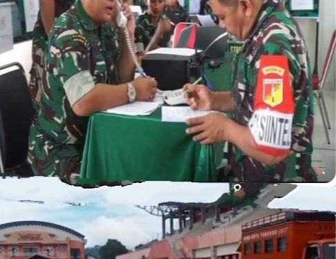 Kodim 1302/Minahasa Gelar Gladi Posko Penanggulangan Bencana Gunung Lokon di Tomohon
