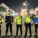 Puluhan Personil Polres Bitung Amankan Kegiatan Bitung Bersolawat dan Milad Majelis Dzikir At-Taubah