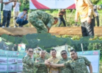 Bersama Forkopimda, Pangdam XIII/Merdeka Hadiri Peletakan Batu Pertama Pembangunan Gerai Pergudangan dan Koperasi Desa Merah Putih
