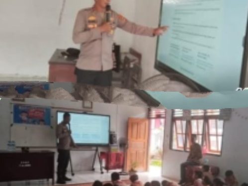 Polsek Lembeh Selatan Gelar Penyuluhan Hukum, Bentengi Pelajar dari Kenakalan Remaja