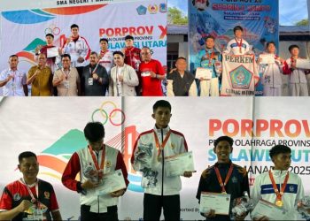 TIGA PERSONEL POLRES BITUNG SABET EMAS DI PORPROV SULUT 2025, KAPOLRES BERIKAN APRESIASI