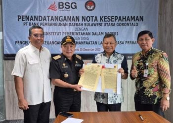 Bank SulutGo dan IPDN Sulut Teken MoU Pengelolaan Keuangan dan Layanan Perbankan