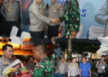 Kapolda Sulut Didampingi PJU Sambangi Pos Pam Nataru di Kota Manado