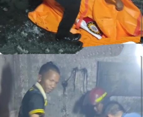 Saifuddin Mudirono Mitra Polsek Tikala Turun Langsung Evakuasi Korban Kebakaran Panti Werda Damai Ranomuut