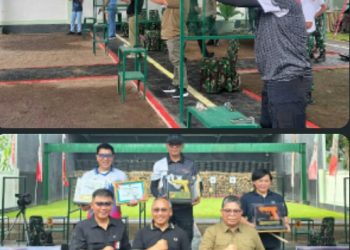 ‎Wakapolda Sulut Raih Juara 1 Lomba Menembak Pistol Eksekutif di Lapangan Tembak Makodam XIII/Merdeka