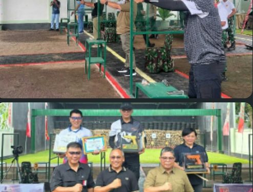 ‎Wakapolda Sulut Raih Juara 1 Lomba Menembak Pistol Eksekutif di Lapangan Tembak Makodam XIII/Merdeka