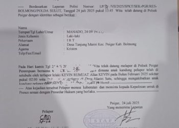 Kinerja Kapolsek Poigar Dipertanyakan, Laporan Dugaan Persetubuhan Anak 6 Bulan Mandek Tanpa Kepastian Hukum
