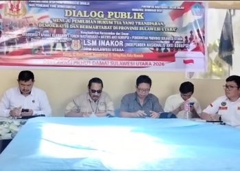 NAKOR GELAR DIALOG PUBLIK “MENUJU PEMILIHAN HUKUM TUA YANG TRANSPARAN, DEMOKRATIS, DAN BERMARTABAT DI SULAWESI UTARA