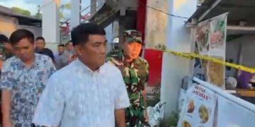 Gubernur Sulut Yulius Selvanus Tinjau Langsung Kerusakan Gedung Hall B KONI Manado Pasca Gempa