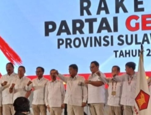 Yulius Selvanus Buka Rakerda Gerindra Sulut, Tegaskan Satu Komando untuk Percepatan Pembangunan