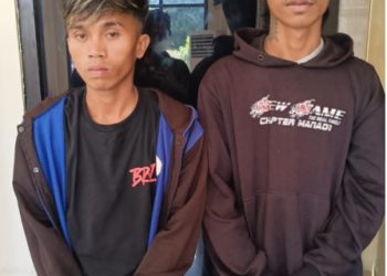Dua Pelaku Penganiayaan Bersenjata Tajam di Wenang Utara Menyerahkan Diri ke Polresta Manado.
